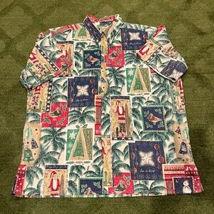 VTG Reyn Spooner Mele Kalikimaka 2008 Limited Christmas Hawaiian Shirt XXL